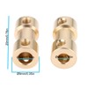 Briny River 4 Pcs 4mm to 5mm Brass Shaft Coupling