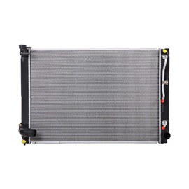 Lynol Cooling System Complete Aluminum Radiator Compatible With 2007-2009 Lexus RX350 V6 3.5L Without Tow Package Crossflow Direct Replacement