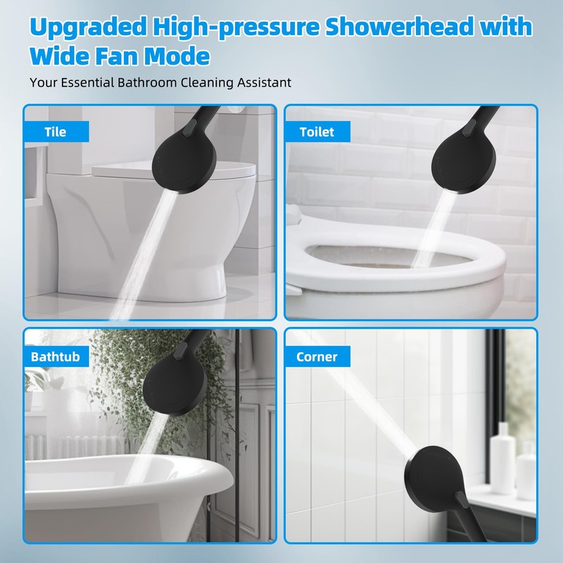 Hibbent All Metal CUPC Certified Shower Head, 8'' High Pressure