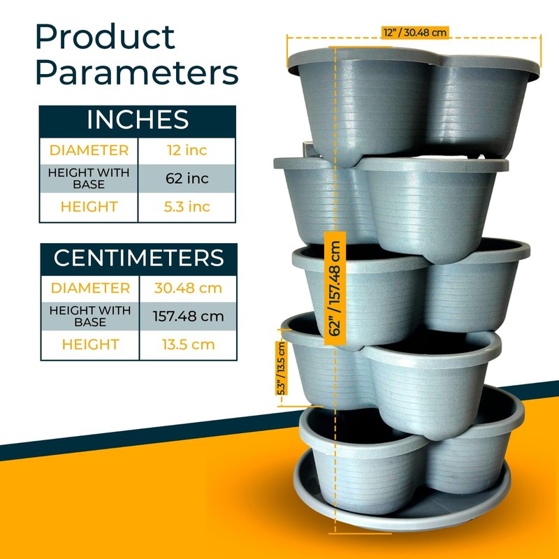 SunVara Strawberry Planter Vertical Gardening