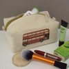 'Love London Double Decker Bus' Canvas Wash Bag/Makeup Case (CS00039433)