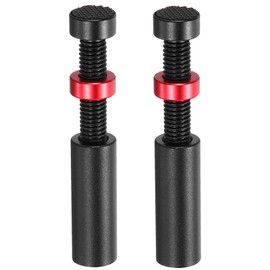 sourcing map 2Pack Graphics Card GPU Support Bracket, GPU Stand Holder Magnetic Base 49-80mm Adjustable Height Brace for Desktop Video Card, Aluminum Alloy Black, Red