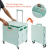 MACOPRO Folding Utility Cart Portable Rolling Crate Handcart Shopping Trolley