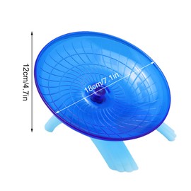 Litewood Hamster Flying Saucer Wheel Silent Running Spinning Wheel Toy for Dwarf Hamster Gerbil Mouse Rat Mice (Blue)