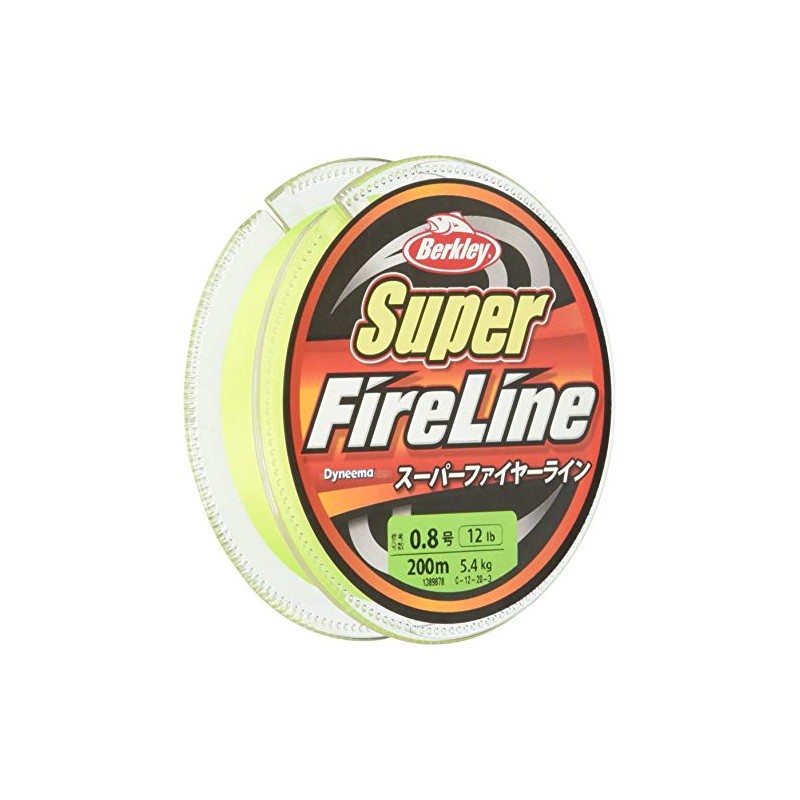 Berkley Super Fire Line No. 0.8/12lb, 200m, Green, PE Line/Super