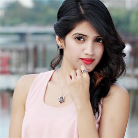 Uloveido Big Square Rainbow Created Topaz Wedding Rings Set, Princess Cut CZ Stone Jewellery Set, Birthstone Necklace Set (Multi, Size Q) T295