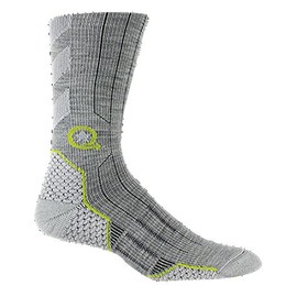 Farm to Feet Portland Nordic Crew Light Cushion Merino Wool Socks (Silver, Medium)