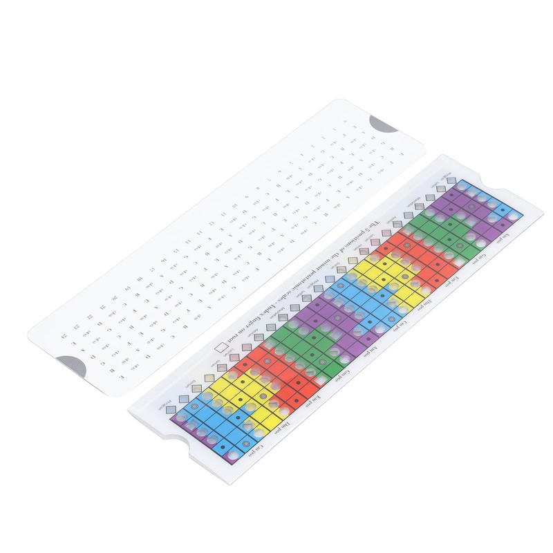 Guitar Scales Sliding Ruler,Guitar Pentatonic Sliding Ruler Plastic Multi Color