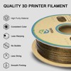 YOUSU 3D Printer Filament PLA Filament 1.75mm Gold 3D Effect