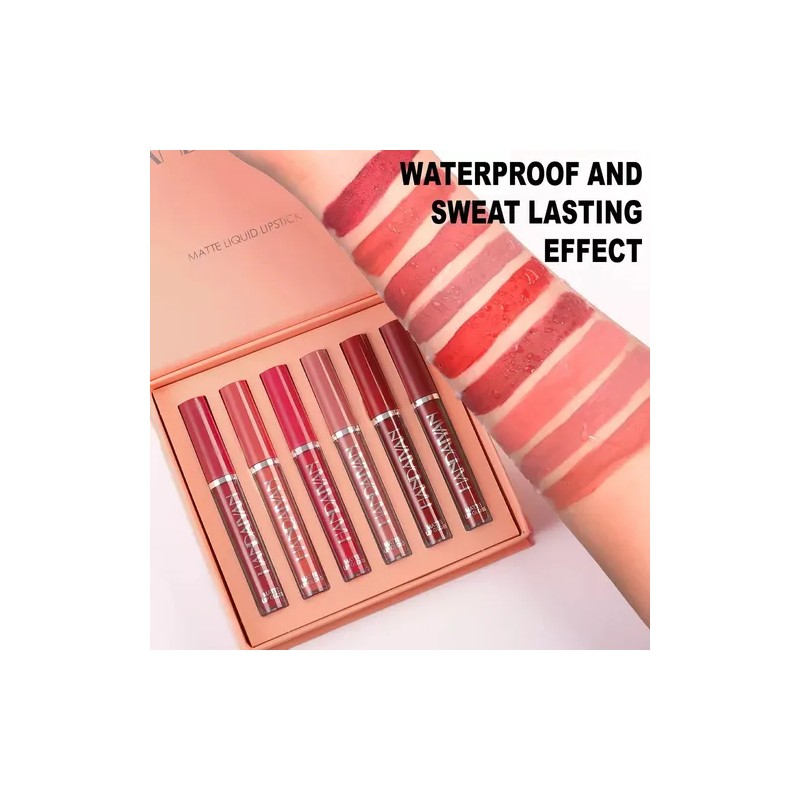Set de 6 labiales Z Lápiz Labial color rosa mate