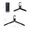 Goods Land GD-ORIHAN-2SET-BK-BK Folding Hanger, Foldable, Stylish, For Travel, Aluminum,