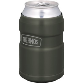 Thermos ROD-0021 KKI Outdoor Series Insulated Can Holder, For 11.8 fl oz (350 ml) Cans, 2-Way Type, Khaki