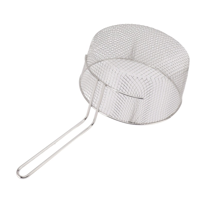 Frying Basket Stainless Steel Long Handle Reusable Rust Resistant Fry