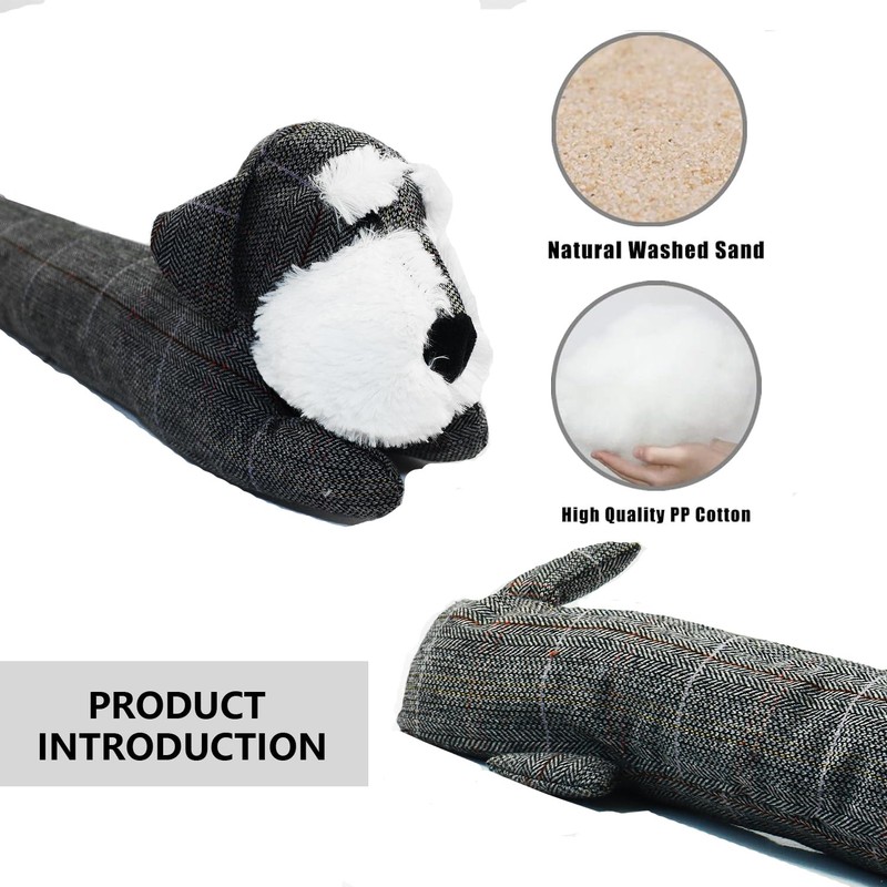Animal Under Door Draft Stopper-Decorative Weighted Noise Blocker for Doors