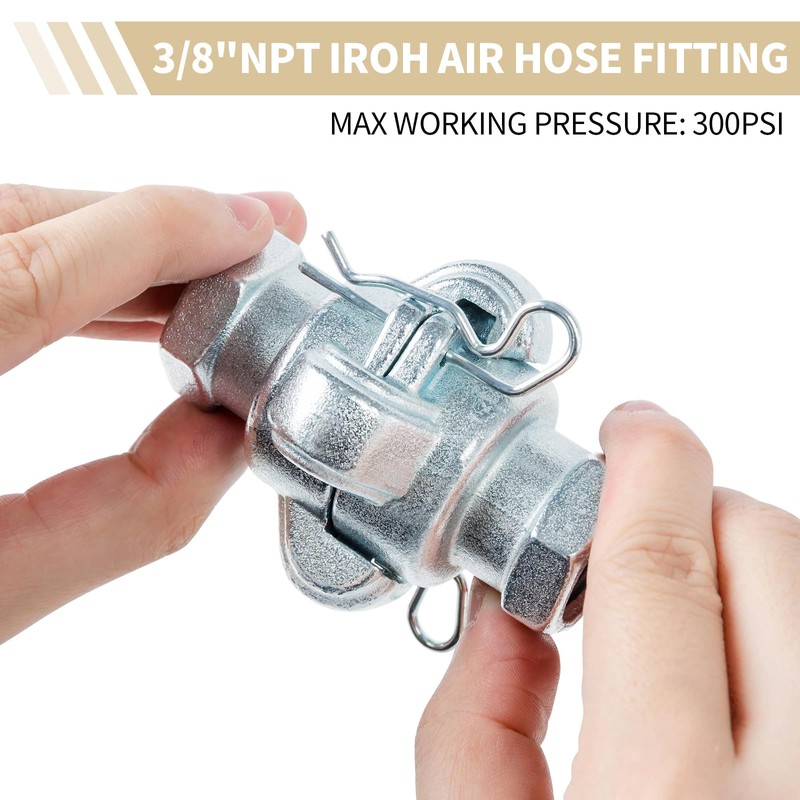 ChillWaves Iron Air Hose Fitting, 3/8" NPT Female 2 Lug