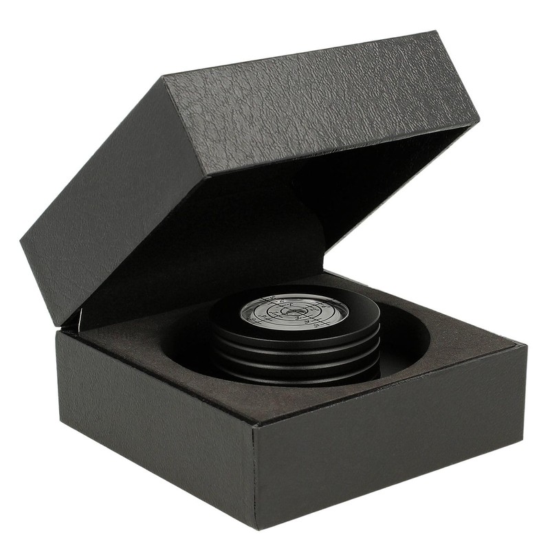 _blank #022bk Stabiliser for Record Players, Integrated Dragonfly, Plate Weight,