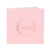 Luxury Eid Mubarak Gold Foiled Greeting Card in Blush Pink