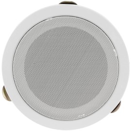 ChiliTec Built-in Speaker Ceiling Speaker 80 W Flat Ceiling Wall Round 179 mm Speaker for Office Kitchen Living Room Home Cinema White