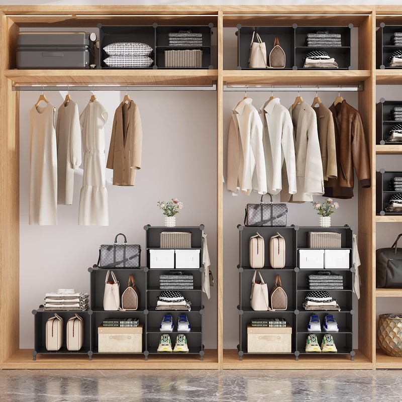 AWTATOS Closet Organizer 6 Cube Storage Shelves Portable Closet Clothes