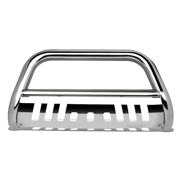 DNA Motoring BURB-023-SS Silver 3" Stainless Steel Front Bumper Push Bull Bar Replacement For 03-14 Pilot Ridgeline