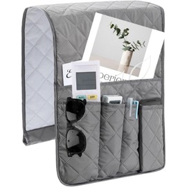Sofa Remote Control Holder Armchair Caddy - Non-Slip Couch Armrest Organizer with Multiple Pockets - Durable, Easy to Install - Ideal for TV Remotes, Magazines, Phones, and Accessories - Perfect Home