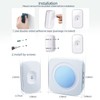 Wireless Doorbell Plug in 1200feet wireless door bell Battery Operated
