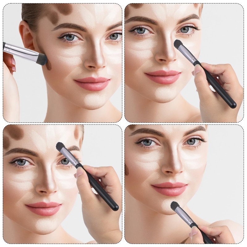 Triangle Concealer Brush Under Eye, Concealer Brush Undereye Corrector Makeup