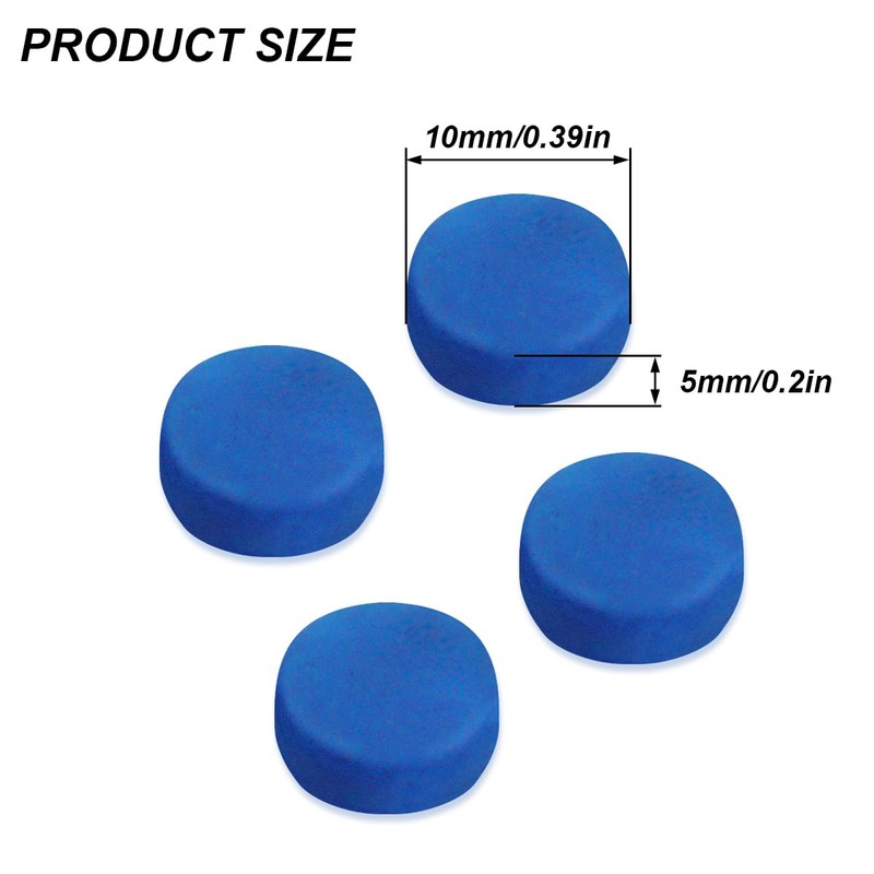 Bedama Blue Diamond Cue Tips, 10 mm Snooker Cue Tip