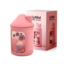 Mipow x miffy BTA700M Cool Mist Humidifier for Bedroom,Ultrasonic Quiet Humidifier with Night Light,450 ML Double Spray Humidifiers for Nursery,Office Indoor Plants (Pink)