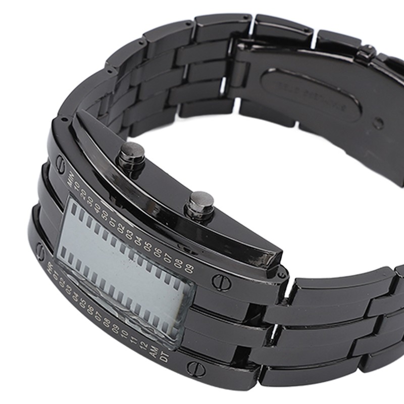 Men's Watch Fashion Exquisite Waterproof Alloy Men's LED Watch with