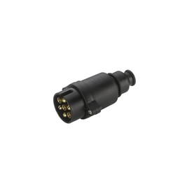 HELLA 8JA 001 930-001 Plug - 7-pin connector - Plug: Screw Contact - Black