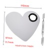 Ipetboom Cosmetic Palette Heart Shaped Spatula Stainless Steel for Makeup