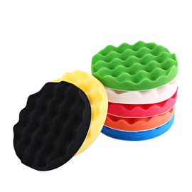 Polishing Pad 180mm Diameter Maintenance Washable Professional Polishing Pads 10pcs/set 7 Colors for Car Maintenance and Repair