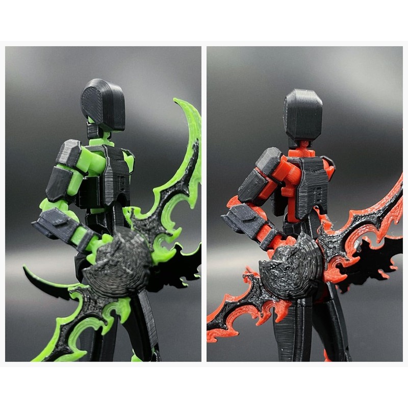 T13 Action Figure Set (Assembly Completed), 3D Printed Multi-Jointed Movable