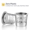 2-Pack 304 Stainless Steel Reusable K-Cup Pods Coffee Filters for