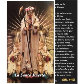 Oracion Diaria a La Santa Muerte La Calaca La Catrina Tarjeta de Bolsillo
