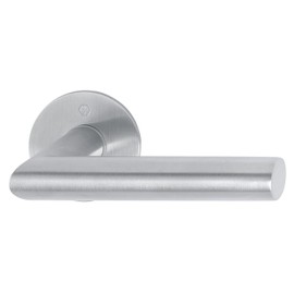 HOPPE Amsterdam 10710831 Handle with Handle Rosette Matte Stainless Steel