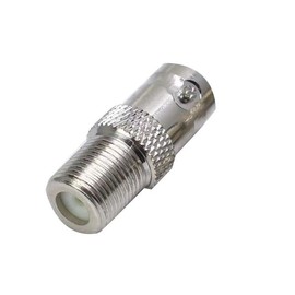 supmory F to BNC Connector Adapter, BNC Female to F Female Coax Adapter 75 Ohm 2-Pack