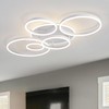 O'NEELDY Modern LED Ceiling Light White Flush Mount Ceiling Lights