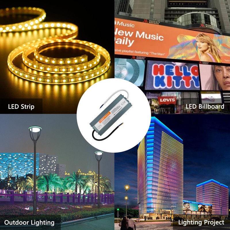 LED Transformer 24 V 100 W DC Power Supply Outdoor