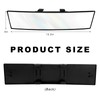 NYTKL Car Rear View Mirror, 12 Inch Chrome Tint Anti-Glare