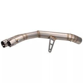 Unbranded For Yamaha YZF R1 R1M 2015-2022 MT-10 Exhaust System Mid Link Pipe 61mm Muffler