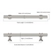 Asidrama 10 Pack 5 Inch(128mm) Brushed Satin Nickel Kitchen Cabinet