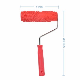 Nichiyo 7'' Pattern Paint Roller Texture Roller for Walls Furnitures and Floors Decoration Art Paint DIY Tool(EG034T)