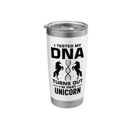 Unicorn Dna Test Genetic Testing Crispr Microbiology Stainless Steel Insulated Tumbler