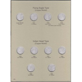 H.E. Harris & Co US Flying Eagle and Indian Cent Coin Folder 1857 – 1909 #2671