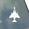 F-4 Phantom II Pilot with Tanks Top View Vinyl Sticker