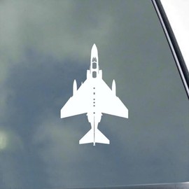 F-4 Phantom II Pilot with Tanks Top View Vinyl Sticker Decal by KLO Graphics Navy Marines Veteran Vietnam