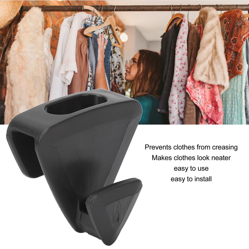 18pcs Clothes Triangle Hooks Space Saving Plastic Clothes Hanger Connector