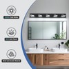 MKBNG 5-Light Modern Bathroom Vanity Light Fixtures, 40-Inch 350° Rotatable